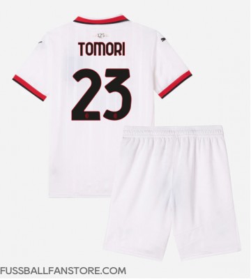 AC Milan Fikayo Tomori #23 Replik Auswärtstrikot Kinder 2024-25 Kurzarm (+ Kurze Hosen)